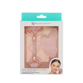 Rose Quartz Facial Roller & Gua Sha Set